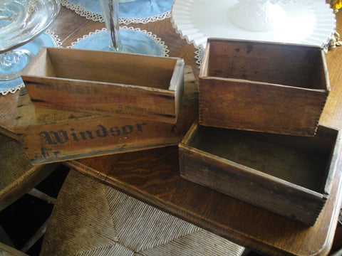 Vintage Small Cheese Crates - Vintage Affairs - Vintage By Design LLC