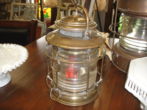 Copper Nautical Lantern (#1230B) - Vintage Affairs - Vintage By Design LLC