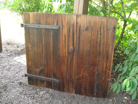 Pecan Dutch Barn Door (#1332) - Vintage Affairs - Vintage By Design LLC