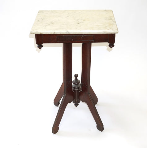 Marble Top Side Table (#1129C) - Vintage Affairs - Vintage By Design LLC