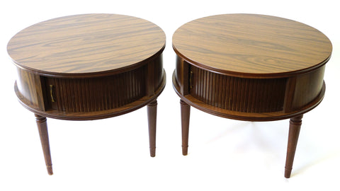 Circular Side Tables - Vintage Affairs - Vintage By Design LLC