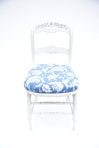 Frosted Blue Chair - Vintage Affairs - Vintage By Design LLC
