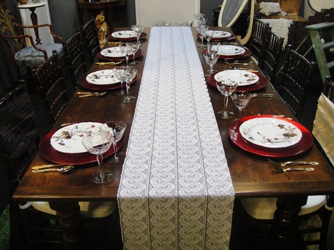 Lace Scroll Table Runners (#1027) - Vintage Affairs - Vintage By Design LLC