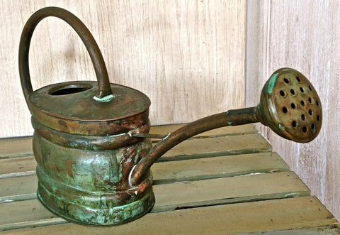 Vintage Small Copper Watering Can - Vintage Affairs - Vintage By Design LLC