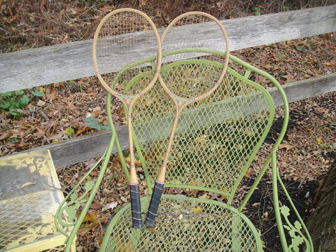 Vintage Badminton Racquets (#1119B) - Vintage Affairs - Vintage By Design LLC