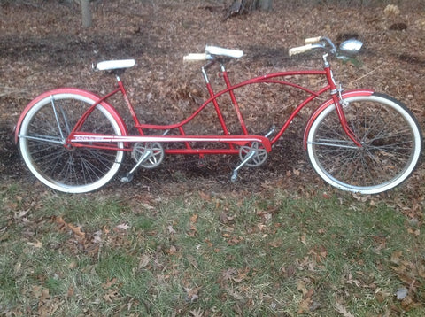 Vintage 1963 Huffy Tandem Bicycle - Vintage Affairs - Vintage By Design LLC