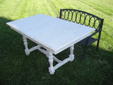 Shabby Chic White Table (#1140) - Vintage Affairs - Vintage By Design LLC