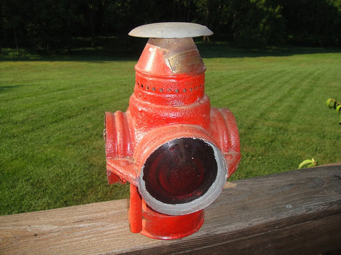 Adams and Westlake Red RR Switch Lantern (#1226A) - Vintage Affairs - Vintage By Design LLC