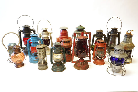 Assorted Railroad Lanterns - Vintage Affairs - Vintage By Design LLC