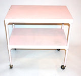 Shabby Chic Pink Metal Cart/Cake Table - Vintage Affairs - Vintage By Design LLC
