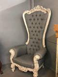 His & Her Grey Royale Chairs - Vintage Affairs - Vintage By Design LLC