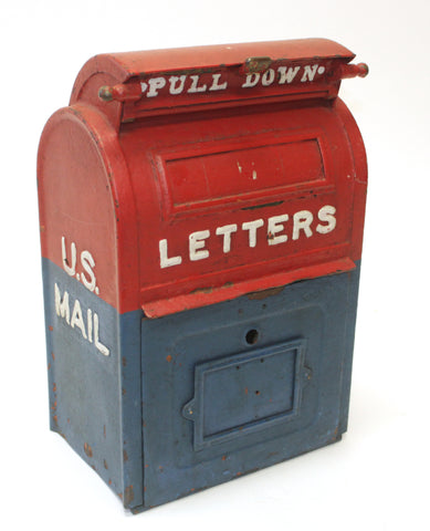 Metal Painted US Post Mailbox (#1041) - Vintage Affairs - Vintage By Design LLC