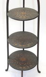 Three Tier Wooden Stand (#1066B) - Vintage Affairs - Vintage By Design LLC