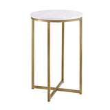 Silver Orchid Grant 16-inch Round Side Table - Vintage Affairs - Vintage By Design LLC